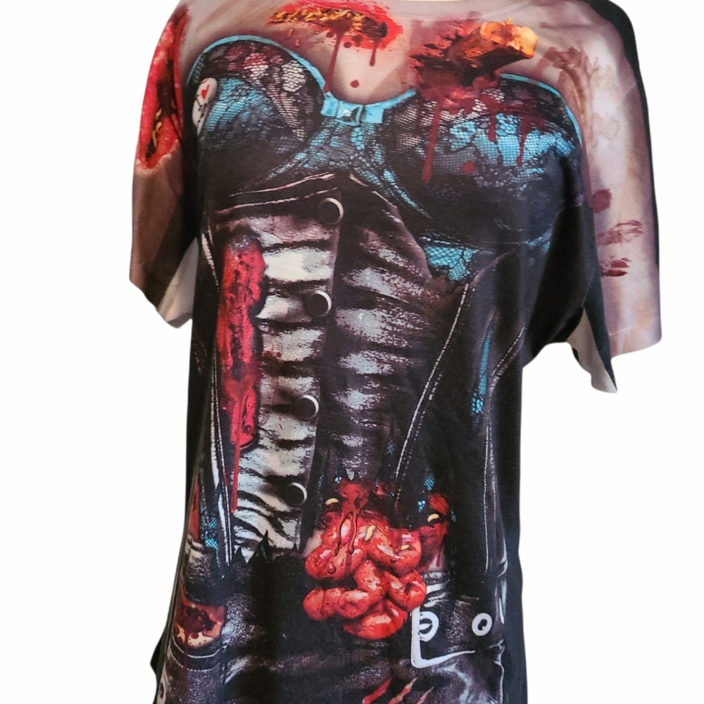FAUX REAL ZOMBIE T-SHIRT WOMEN'S XL